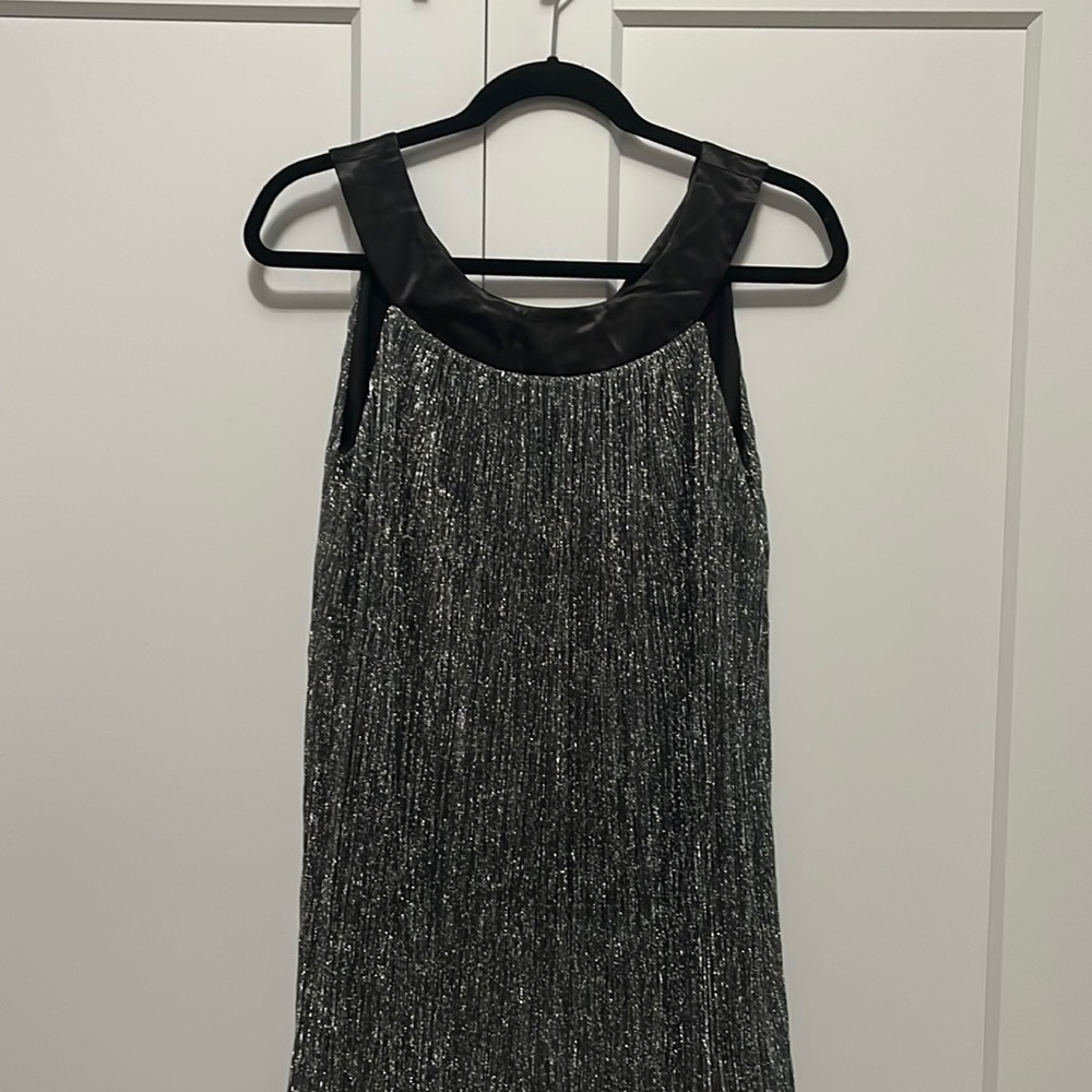 Enfocus petite size 8P shimmer silver dress